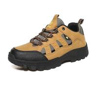 Scarpe da Trekking for Esterni - Tomaia in Mesh e Pelle con Prese d'Aria Traspiranti, for Passeggiate sui sentieri(Yellow,44 EU)