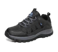 Scarpe da Trekking for Esterni - Tomaia in Mesh e Pelle con Prese d'Aria Traspiranti, for Passeggiate sui sentieri(Black,39 EU)