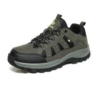 Scarpe da Trekking for Esterni - Tomaia in Mesh e Pelle con Prese d'Aria Traspiranti, for Passeggiate sui sentieri(Green,41 EU)