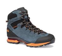 Hanwag - Scarpe da trekking - Makra Trek Gtx Steel/Orange per Uomo in Pelle - Taglia 7,5 UK - Grigio Grigio 7,5 UK