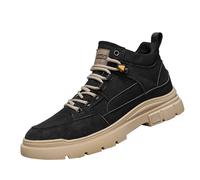 Scarpe da trekking impermeabili da uomo High Top scarpe da trekking tinta unita scarpe antinfortunistiche leggere comode scarpe da lavoro scarpe sportive outdoor fitness scarpe da ginnastica, beige