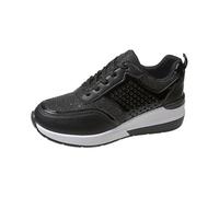 Scarpe da trekking in rete per camminare, scarpe da corsa ad aria, antiscivolo, per attività all'aria aperta, per il fitness, per la corsa su strada, Nero , 39 EU