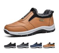 Scarpe da Trekking Invernali da Uomo da Indossare Senza Lacci Ortopediche Impermeabili da Lavoro Extra Larghe Antiscivolo da Arrampicata in Memory Foam (A6239)