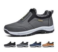 Scarpe da Trekking Invernali da Uomo da Indossare Senza Lacci Ortopediche Impermeabili da Lavoro Extra Larghe Antiscivolo per Arrampicata E Sentieri in Memory Foam (A6260)