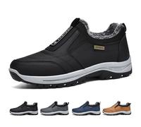 Scarpe da Trekking Invernali da Uomo da Indossare Senza Lacci Ortopediche Impermeabili da Lavoro Extra Larghe Antiscivolo per Arrampicata E Sentieri in Memory Foam (A6243)