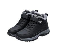 Scarpe da trekking invernali da uomo, foderate in pile, a gambale, calde | Stivali con lacci, stivali termici al ginocchio con tacco a blocco, stivali corti, stivali dell'esercito tedesco