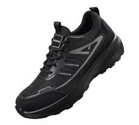 Scarpe da trekking ortopediche da uomo con supporto per arco in memory foam, antiscivolo, per esterni, con puntale in acciaio, traspiranti, leggere, di sicurezza, scarpe da lavoro morbide e spesse