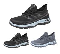 Scarpe da trekking, resistenti, scarpe da trekking, scarpe da corsa, scarpe sportive da uomo, scarpe da ginnastica ortopediche, traspiranti, scarpe da corsa morbide, leggere, Nero , 39 EU