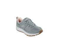 Skechers 180061 Olv, Trekking Taglio Basso Donna, Bordo Rosa Chiaro In Rete In Pelle Oliva, 41 EU