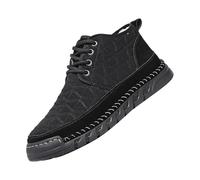 Scarpe da trekking, traspiranti, alla moda, leggere, comode, antiscivolo, resistenti all'abrasione, suola spessa, da montagna, Nero , 46 EU