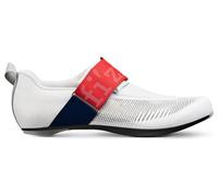 Scarpe da triathlon fizik hydra aeroweave carbon white blue red 41