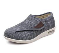 Scarpe da Uomo E da Donna Extra Larghe Regolabili Ortopediche da Passeggio con Chiusura A Strappo Traspiranti Leggere Antiscivolo con Cuscinetto d'Aria in Memory Foam (A10323)