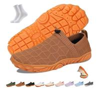 Scarpe da Uomo e da Donna, Leggere, Impermeabili e Traspiranti, Scarpe da Acqua ad Asciugatura Rapida, Scarpe da Corsa da Spiaggia e all'aperto(Marrone,36 EU)