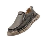 Scarpe da uomo, estive, leggere, da jogging, slip-on, morbide, per il tempo libero, scarpe da corsa, comode, sneaker Funky Loafer Trend, cachi, 43 EU