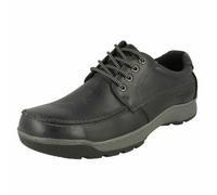 Scarpe Da Uomo Hush Puppies 'Tucker' In Pelle Nera O Marrone Con Lacci