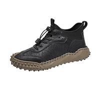 Scarpe da uomo in pelle con lacci, leggere, traspiranti, per escursionismo, per il tempo libero, morbide e confortevoli, scarpe da ginnastica casual, escursionismo, lavoro quotidiano e relax