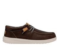 MOCASSINI HEY DUDE WALLY GRIP CRAFT LEATHER TG 44 COD 40175-030 - 9M [US 11 UK 10 CM 28.8] Grigio