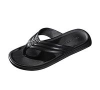 Scarpe da uomo Moda Spiaggia Infradito Punta Piatta Sandwich Spiaggia Infradito Per Gli Uomini Mens Locker Iii Slide Sandal, Nero , 39 1/3 EU