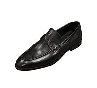 Scarpe da uomo Oxford e Derby formali da uomo classiche scarpe in pelle da lavoro alla moda casual tinta unita set derby in pelle per ufficio d'affari passeggiate brogue matrimonio, Nero , 41 1/3 EU