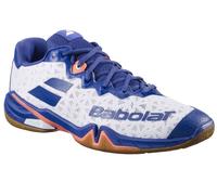 Babolat, Scarpe da Badminton Modello Shadow 4 M, Taglia 41, Colore Bianco/Blu Navy, Tomaia Aderente, Suola a Doppia densità, Comfort a Lunga Durata, traspirabilità, Mantenimento ottimale Uomo, EU