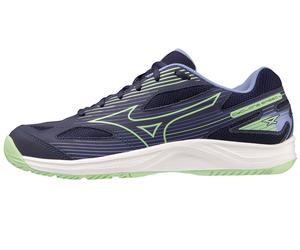 Scarpe da uomo per badminton/squash Mizuno Cyclone Speed 4 - eveblue/techgreen/iolite (45)