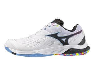 Scarpe da uomo per badminton/squash Mizuno Wave Fang 2 - white/pink tetra/all abroad - Bianco (43)