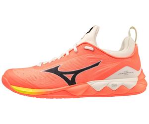 Scarpe da uomo per badminton/squash Mizuno Wave Luminous 2 - neon flame/black/bolt2ne (45)