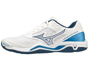 Scarpe da uomo per badminton/squash Mizuno Wave Phantom 3 - white/dark denim/blue jasper (46,5)