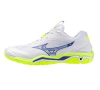 Scarpe indoor da uomo Mizuno Wave Stealth 6 White/Lightning Yellow/Dazzlin EUR 42,5
