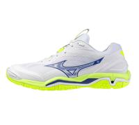 Scarpe indoor da uomo Mizuno Wave Stealth 6 White/Lightning Yellow/Dazzlin EUR 45