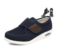 Scarpe da Uomo per Diabetici， Extra Larghe Adatte A Persone Anziane Dolore Ai Piedi E Neuropatia(Blue,42EU)