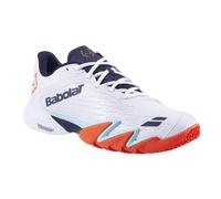 Scarpe da uomo per il padel Babolat Premura 3 Lebron - white/orange - Bianco (42)