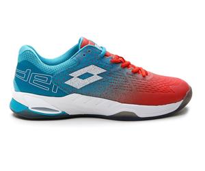 Scarpe da uomo per il padel Lotto Superrapida 100 - grenadine red/all white/blue bird (43,5)