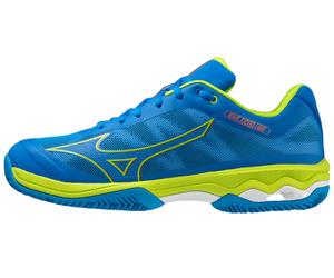 Scarpe da uomo per il padel Mizuno Wave Exceed Light Padel - peace blue/acid lime/white (42,5)