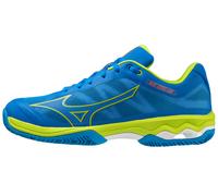 Scarpe da uomo per il padel Mizuno Wave Exceed Light Padel - peace blue/acid lime/white 44