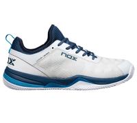 Scarpe da uomo per il padel NOX Nerbo - white/swedish blue - Bianco (46)