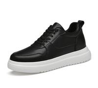 Scarpe da uomo per il tempo libero con regolazione dell'altezza integrata regolabile da 6 a 10 cm, antiscivolo, traspiranti, con lacci, per l'uso quotidiano, design unisex per un comfort ottimale e un