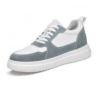 Scarpe da uomo per il tempo libero con regolazione dell'altezza integrata regolabile da 6 a 10 cm, antiscivolo, traspiranti, con lacci, per l'uso quotidiano, design unisex per un comfort ottimale e un