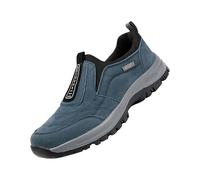 Scarpe da uomo senza lacci casual, mocassini comodi, leggere, slip on, per affari, scarpe da barca, traspiranti, comode, scarpe da passeggio, sneakers alla moda, scarpe da abito per tempo libero, Blu