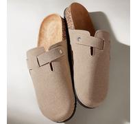 Scarpe da uomo tipo mulo, nuove, di stile vintage, slip-on, casual, con punta chiusa, piatte, con cinturino regolabile, imbottite per l'autunno/inverno o non imbottite per tutte le stagioni EUR36-37,E