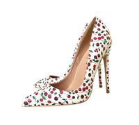 Scarpe décolleté a Spillo Bianche Puro a Punta da Donna - Design Comodo e Leggero per Il Business Casual,Bianca,43 EU