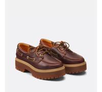 Scarpe derby in pelle con zeppa STONE STREET BOAT SHOE Marrone 37