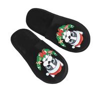 Scarpe Di Cotone Ghirlanda Di Natale Con Un Simpatico Cane Lavabili Pantofole Comode Cotone Pantofole Per Casa Invernale Hotel L