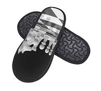 Scarpe Di Cotone Scacchiera Internazionale Dei Pezzi Degli Scacchi Comode Ciabatte Lavabili Pianelle Per Unisex Hotel Casa L
