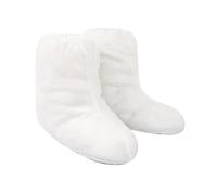Scarpe di peluche che coprono i piedi degli animali copertura Animal Foot stivali Halloween cosplay costumi per bambini stivali adolescenti, L bianco, Taglia unica