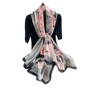 Scarpe di Seta per Donne - Shawl, Neckerchief, Head Wrap, Ladies Beach Shawl - Vintage, Bridal, Chiffon - Muslim, Colorful - Christmas Decorations - Brown, rosso scuro