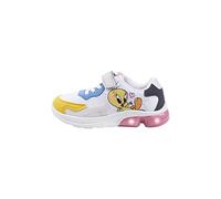 Scarpe di Titti - Colore Bianco - 30 - Chiusura a Strappo ed Elastici - Scarpe Sportive per Bambini - Suola Leggera in Eva e Luci - Prodotto Originale Ideato in Spagna