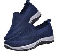 Scarpe Diabetici Uomo Estive, Scarpe per Il Piede diabetico Primaverili e Autunnali Riabilitazione postoperatoria Vecchie Scarpe Pantofole Elder di Le Scarpe,Blu,39/245mm