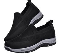 Scarpe Diabetici Uomo Estive, Scarpe per Il Piede diabetico Primaverili e Autunnali Riabilitazione postoperatoria Vecchie Scarpe Pantofole Elder di Le Scarpe,Nero,44/270mm