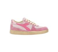 Scarpe Diadora Heritage Mi Basket Low Blush Wn Sneaker Casual Unisex Pelle Rosa